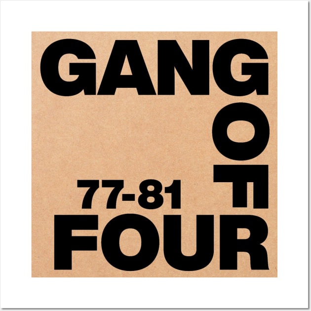 GANG OF FOUR 77-81 - BACKGROUND Wall Art by The Jung Ones